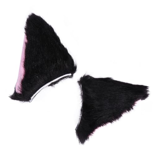 Gatuida Plüsch Katzenohren Haarklammer Leichtes Cosplay Haarclip für Mädchen und Halloween Karneval Kostüm Party Zubehör von Gatuida