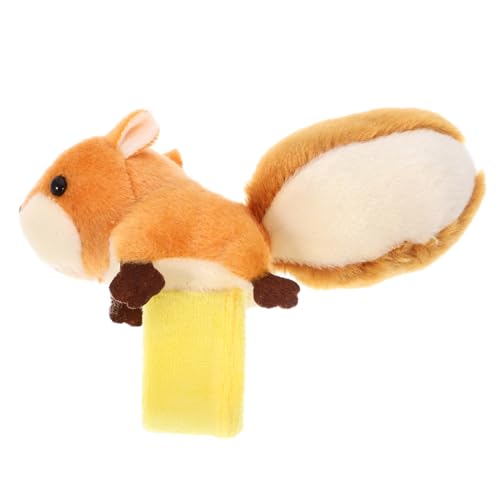 Gatuida Plüsch Slap Armband Eichhörnchen Kuscheltiere Party Armband Weiches Langlebiges für Kindergarten und Alltag von Gatuida