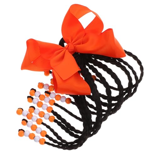 Gatuida Ponytail Haarverlängerung mit Schleifen Synthetische Haarteil Geflochtene Haarverlängerung für Mädchen Vielseitiger Haarschmuck für Alltag Party Cosplay und Bühne von Gatuida