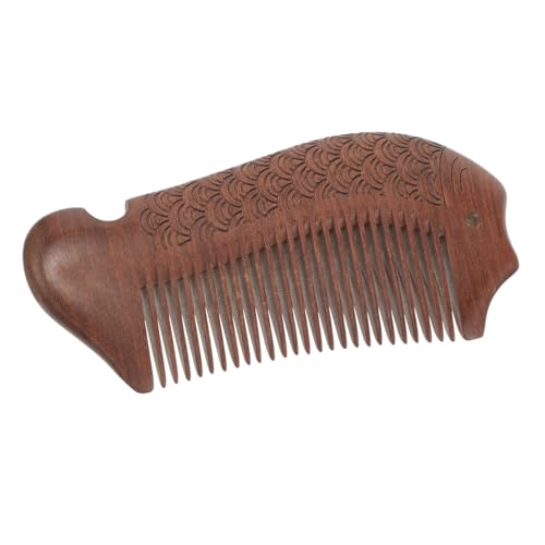 Gatuida Portabler Holz kamm mit Feinen Zähnen Massagefunktion Kompakt und Leicht aus Robustem Holz für Haarentwirrung und Kopfhautreinigung Geeignet für Damen und Herren Praktisches von Gatuida