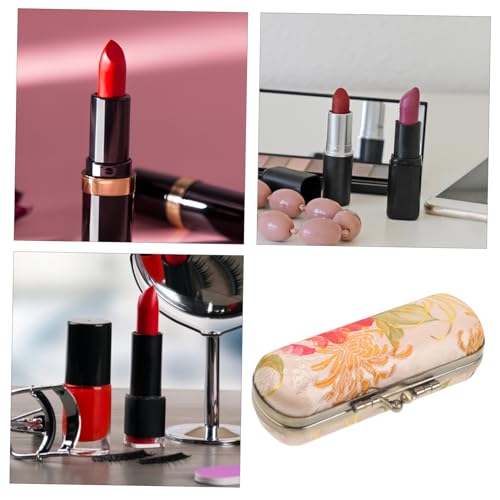 Gatuida Portables Lippenstift Etui mit Spiegel Kreatives Königliches Design Kompakter Lippenstifthalter für Damen Sicherer Druckknopfverschluss Eleganter Kosmetik Organizer für Handtasche von Gatuida