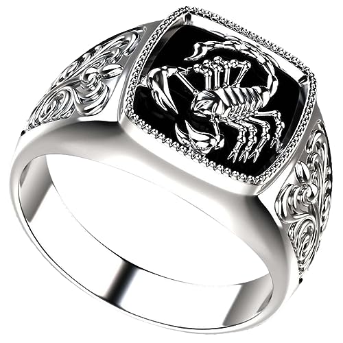 Gatuida Skorpionring Für Retro Punk Skorpionprägung Kreativer Gothic Für Club Und Event Schmuck Für Herren von Gatuida