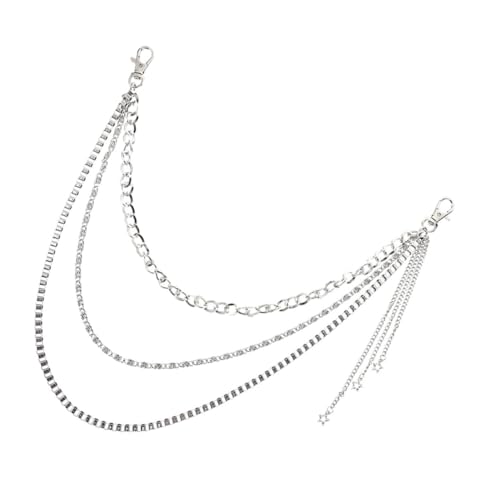 Gatuida Punk Hosenkette Robustem Zinklegierungs Stylische Jeanskette für Herren Hip Hop Taillenkette Vielseitiges Kleidung Accessoire für Club Bühne und Alltag Gatuida Punk Hosenkette Robustem Zinklegierungs Stylische Jeanskette für Herren Hip Hop Taillenkette Vielseitiges Kleidung Accessoire für Club Bühne und Alltag von Gatuida