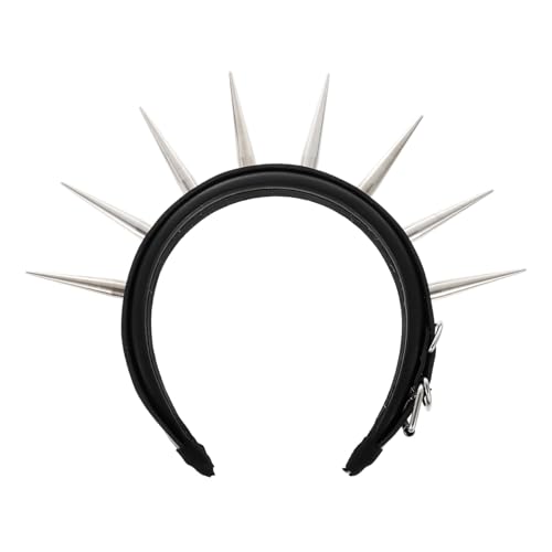 Gatuida Punk Stirnband mit Nieten Metall Haarreif Festival Haaraccessoire Robust Komfortabel Geeignet für Party Cosplay und Alltag von Gatuida