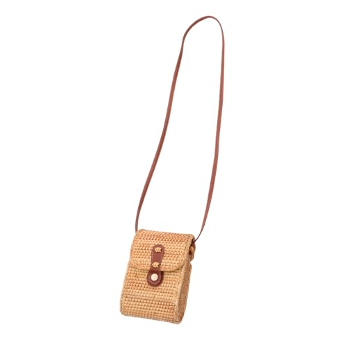 Gatuida Rustikale Rattan Umhängetasche für Frauen Handgewebte Schultertasche Natürlichem Stroh Lässige Strandtasche für Urlaub und Freizeit Gatuida Rustikale Rattan Umhängetasche für Frauen Handgewebte Schultertasche Natürlichem Stroh Lässige Strandtasche für Urlaub und Freizeit von Gatuida