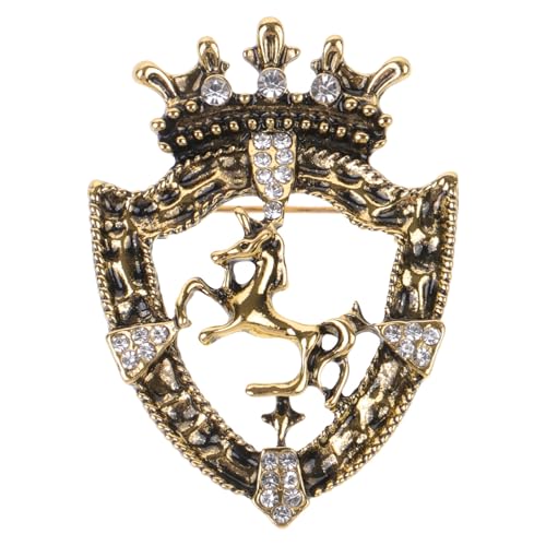 Gatuida Retro Barock Brosche mit Strass für Herren Anstecknadel für Anzüge und Partys Vielseitig Einsetzbar Stilvolle Kleidung Accessoire von Gatuida