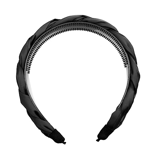 Gatuida Retro Haarband Damen Stoff Stirnband Geflochten Leicht Elegant Haarschmuck für Alltag Sport Makeup von Gatuida