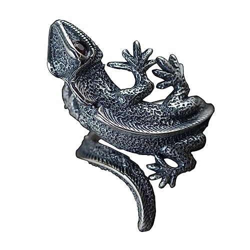 Gatuida Retro Lizard Wrap Ring für Damen und Herren Einzigartiger Tierring als Kostüm Accessoire für Partys Club und Besondere Anlässe und zu Tragen von Gatuida
