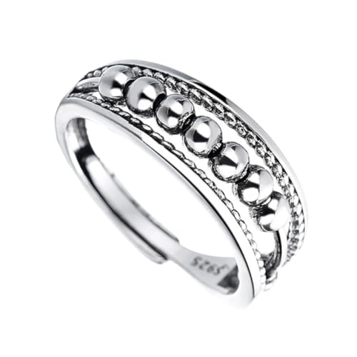 Gatuida Retro Perlenring Verstellbar Damen Schmuck Romantischer Partnerring Modeschmuck für Freundin Mutter Brautjungfer von Gatuida