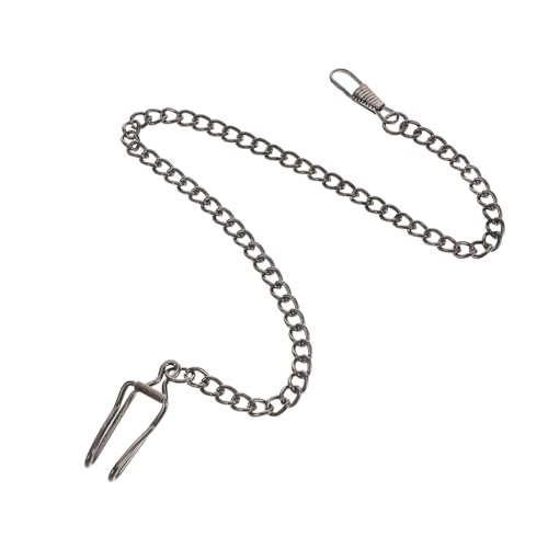 Gatuida Retro Taschenuhrkette aus Legiertem Metall Vintage Design Robuste Uhrenkette mit Elegantem Gunmetal Finish Klassisches Accessoire für Herren taschenuhren Stilvolles von Gatuida