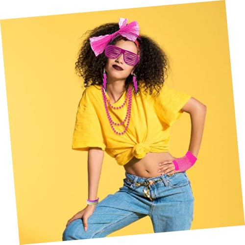 Gatuida Retro themed Stirnband Ohrringe Halskette Armband Netz handschuhe Partyaccessoires für Mottofeste Modisch und Detailreich von Gatuida