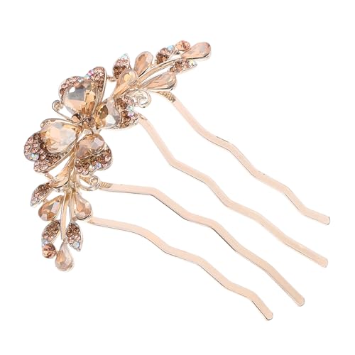 Gatuida Rhinestone Haarkamm Haarschmuck Vintage Haarklammer mit Zähnen Damen Haarschmuck für Hochzeit Party und Alltag Leicht und Einfach zu Befestigen Geeignet für Frauen und Mädchen von Gatuida