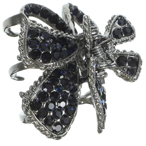 Gatuida Rhinestone Haarklammer Vintage Metall Haarspange für Damen Mädchen Mittelgroßes Haargreif Zubehör für Dutt Hochsteckfrisuren und Ponytail Halter Geeignet von Gatuida