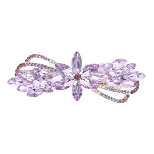 Gatuida Rhinestone Haarklammer für Frauen Elegant Großer Haarklammer mit Federclip Glitzernde Haarspange für Dickes Haar Hochwertiges Haarstyling Zubehör für Festliche Anlässe von Gatuida