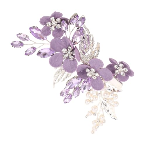 Gatuida Rhinestone Haarspange mit Blumen und Funkelnden Kristallen Faux Perlen Braut Haarschmuck für Damen Eleganter Hochzeitsclip Vielseitig für Brautjungfern und Alltag Geeignet Gatuida Rhinestone Haarspange mit Blumen und Funkelnden Kristallen Faux Perlen Braut Haarschmuck für Damen Eleganter Hochzeitsclip Vielseitig für Brautjungfern und Alltag Geeignet von Gatuida