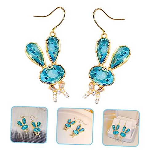 Gatuida Rhinestone Kaninchen Ohrringe Damen Ohrstecker Einzigartige Hasenform mit Glitzer Strass Schmuck für Party und Alltag von Gatuida