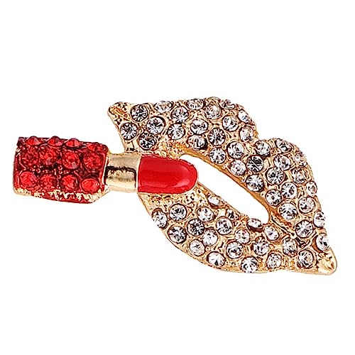 Gatuida Rhinestone Lippenbrosche für Frauen Pin mit Eleganter Strass Dekoration für Kleidung Schals und Hüte Langlebig und Sicher im Gebrauch Gatuida Rhinestone Lippenbrosche für Frauen Pin mit Eleganter Strass Dekoration für Kleidung Schals und Hüte Langlebig und Sicher im Gebrauch von Gatuida