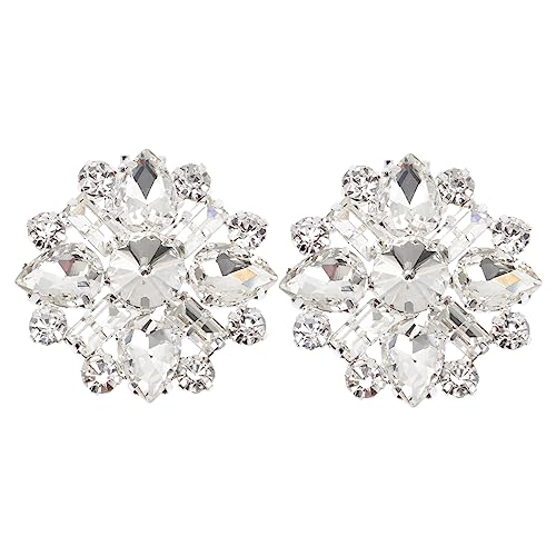 Gatuida Rhinestone Schuhclips Kristall Modeschmuck Schuhschnallen Damen Hochzeit Party Schuhdekoration Eleganter Strass Schuhschmuck für High Heels und Damenschuhe von Gatuida