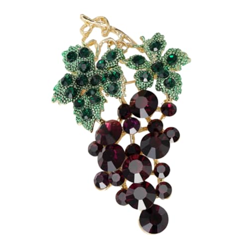 Gatuida Rhinestone Traubenbrosche für Damen Anstecknadel für Blusen Schals und Kleidung Hochwertiger Schmuck mit Funkelnden Strasssteinen Perfektes Accessoire für Besondere Anlässe von Gatuida