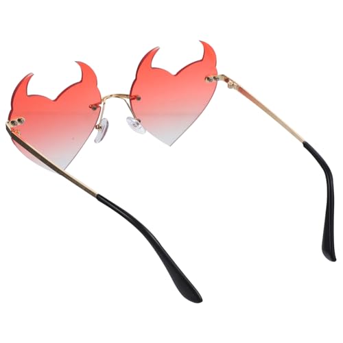 Gatuida Rimless Herzförmige Sonnenbrille Damen Herren Unregelmäßige Rahmenlose Brille für Party Nachtclub Tanz Outdoor Stilvolle Einzigartige Sonnenbrille Gatuida Rimless Herzförmige Sonnenbrille Damen Herren Unregelmäßige Rahmenlose Brille für Party Nachtclub Tanz Outdoor Stilvolle Einzigartige Sonnenbrille von Gatuida