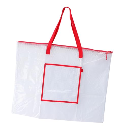 Gatuida Robuste PVC Kunst Portfolio Tasche mit Reißverschluss und Griff Transparente Aufbewahrungstasche für Große Poster Bulletin Boards Kunstwerke und Schulprojekte Langlebige Organizer von Gatuida