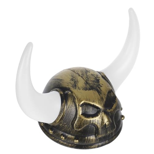 Gatuida Römischer Kriegerhut für Erwachsene Aufwendiges Design mit Ochsenhörnern für Partys Bühnenshows Karneval Einzigartiges Kostümzubehör für Unvergessliche Auftritte von Gatuida