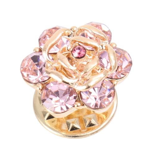 Gatuida Rosa Rosenbrosche Anstecknadel für Cardigan und Hemdkragen Kreative Schmucknadel mit Stabilem Verschluss für Alltag und Festliche Anlässe von Gatuida