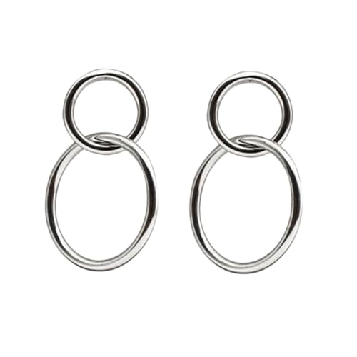 Gatuida Runde Sterling Silber Ohrringe Damen Leichte Ohrstecker Kreatives Design Modisch Schmuck für Freundin Mutter von Gatuida