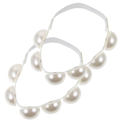 Gatuida Rutsch High Heel Schuhriemen mit Perlen Transparente Elastische Schuhbänder für Damen Verstellbare Fersenriemen Verhindern Verrutschen Komfortabel und Dekorativ von Gatuida