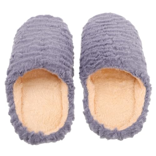Gatuida Rutschfeste Hausschuhe mit Leiser Weicher Sohle für Indoor Nutzung Holzfußböden Atmungsaktiv Ergonomisch Leicht und Warm Unisex Geeignet für Gäste und Badezimmer von Gatuida
