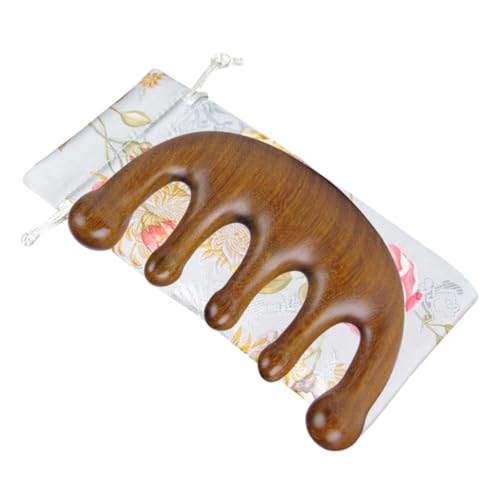 Gatuida Sandelholz Massagekamm für Kopfhautmassage und Handgefertigter Entspannungs Kamm mit Breiten Zähnen Hautfreundlich und Antistatisch als für Damen und Herren von Gatuida