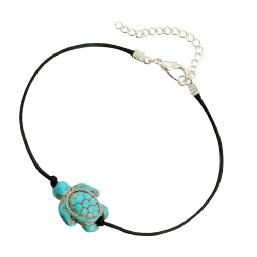 Gatuida Schildkröten Anklet Damen Modisches Kreatives Fußkettchen Verstellbar Schmuck für Frauen Sommer Boho Stil Accessoire von Gatuida