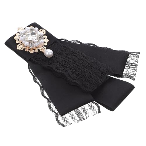 Gatuida Schleifenbrosche mit Spitzen-design und Funkelnden Strasssteinen Vorgebundene Anstecknadel für Damen Vielseitig Verwendbar als Schmuck für Kleidung Taschen und Frisuren von Gatuida