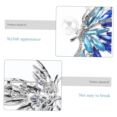 Gatuida Schmetterling Brosche Damen mit Strasssteinen Vielseitige Anstecknadel für Festliche Anlässe und Freizeit Modisches Accessoire für Jacken und Schals von Gatuida