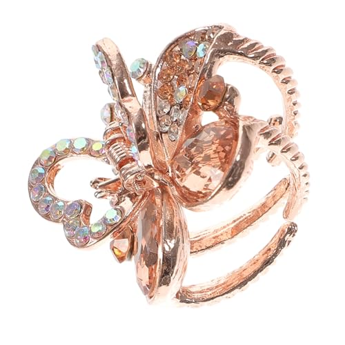 Gatuida Schmetterling Haarspange Mittlere mit Strasssteinen Kleiner Haarklauen clip für Frauen Langlebig und Formbeständig Geeignet für Alltag Party Hochzeit und Festliche Anlässe von Gatuida