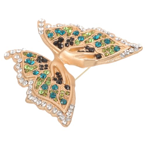 Gatuida Schmetterlingsbrosche Strass Brosche Vintage Stil Funkelnde Anstecknadel für Damen Hochzeitskleider von Gatuida