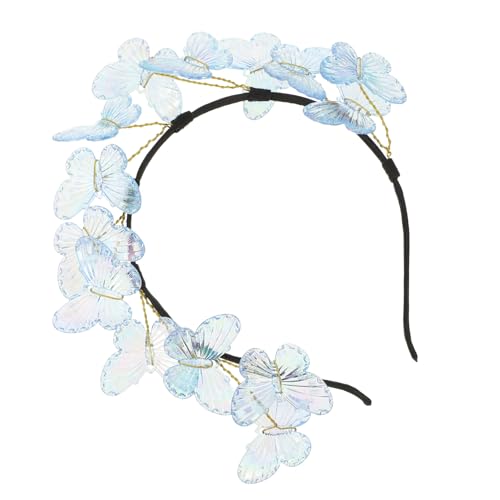 Gatuida Schmetterlings Stirnband Damen Bunte Schmetterlinge Leichtes Bequemes Haaraccessoire für Hochzeit Party Masquerade Geburtstagsfeier Modischer Kopfschmuck von Gatuida