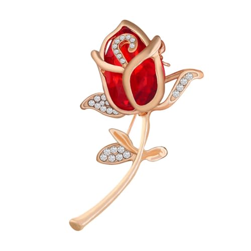 Gatuida Schmuck Brosche mit Funkelnden Strasssteinen Blumen Anstecknadel für Damen Schützt Kleidung und Schals für Mode Accessoires Rot Gatuida Schmuck Brosche mit Funkelnden Strasssteinen Blumen Anstecknadel für Damen Schützt Kleidung und Schals für Mode Accessoires Rot von Gatuida