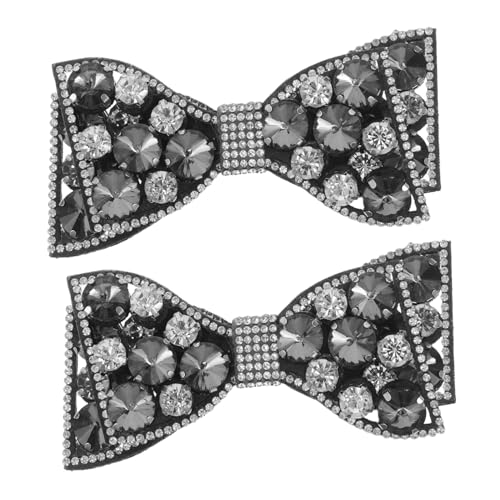 Gatuida Schuhclips Damen Schleifen Charms mit Strass Abnehmbare Metall Pins für High Heels Elegante Schuhschmuck Dekoration für Hochzeit Party und Alltag Einsetzbar von Gatuida