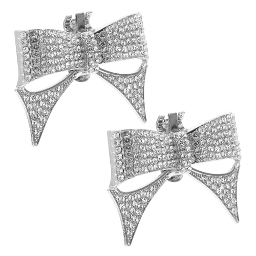 Gatuida Schuhdekoration Strass Schleifen Schuhspangen Damen Schuhzubehör Wiederverwendbar Elegant für Hochzeit Party Geschenk DIY Schuh Accessoires Silber Gatuida Schuhdekoration Strass Schleifen Schuhspangen Damen Schuhzubehör Wiederverwendbar Elegant für Hochzeit Party Geschenk DIY Schuh Accessoires Silber von Gatuida