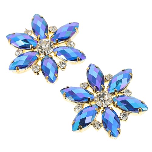 Gatuida Schuhschnallen mit Blumen und Funkelnden Strasssteinen Abnehmbare Schuhclips Damenschmuck Accessoires für High Heels Braut und Party Vielseitig Einsetzbar von Gatuida