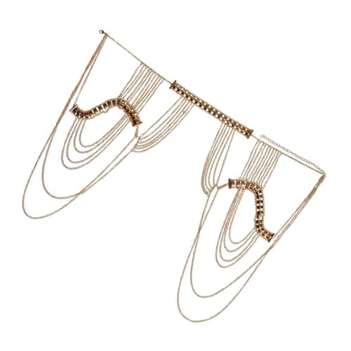 Gatuida Schulterkette mit Quasten Legierung Körperschmuck für Frauen Body Chain für Strand Party und Festival Leichter Langlebiger Modeschmuck für Besondere Anlässe von Gatuida