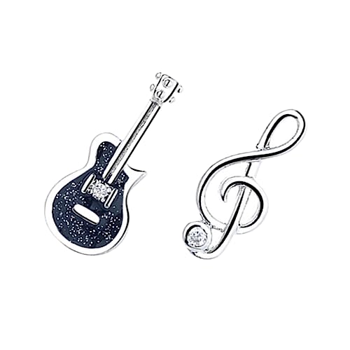 Gatuida Schwarze Asymmetrische Gitarren Noten Ohrstecker Damen Ohrschmuck Musik Note Ohrhänger Modisch für Alltag Party Gatuida Schwarze Asymmetrische Gitarren Noten Ohrstecker Damen Ohrschmuck Musik Note Ohrhänger Modisch für Alltag Party von Gatuida