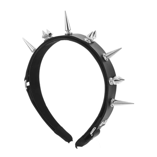 Gatuida Schwarzes Steampunk Haarband mit Metall nieten Punkig Spitz Langlebig und Bequem für Gothic Kostüm Halloween Cosplay und Partys Modisches Stirnband für Frauen mit Dickem Haar Gatuida Schwarzes Steampunk Haarband mit Metall nieten Punkig Spitz Langlebig und Bequem für Gothic Kostüm Halloween Cosplay und Partys Modisches Stirnband für Frauen mit Dickem Haar von Gatuida