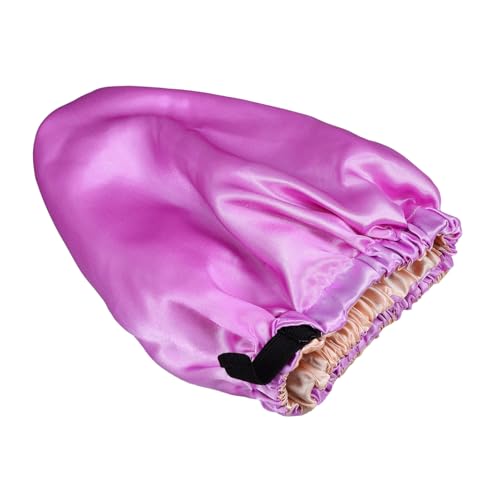 Gatuida Seiden Satin Schlafhaube Damen Verstellbar Doppellagig Weich für Lockiges und Langes Haar Haarschutz Mütze zum Schlafen Make up und Hautpflege Geeignet von Gatuida