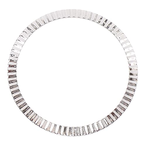 Gatuida Ser of 2 Kompatibel für Uhr 3 Uhr Bezel Watch 3 Uhr Zubehör Uhr 3 Lünetten Uhr 3 Lünetten, Silber, 45 mm, 4.3X4.3CM von Gatuida