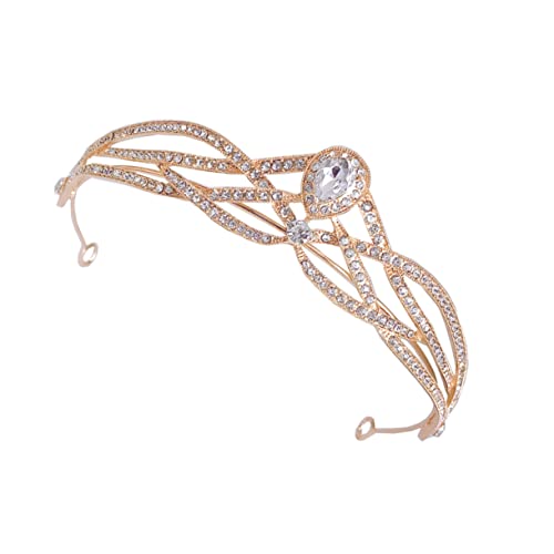 Gatuida Shiny Hochzeit Tiara Krone Braut Kopfschmuck Damen Elegant Komfortabel für Hochzeitsfeier Party Cosplay und Festliche Anlässe von Gatuida