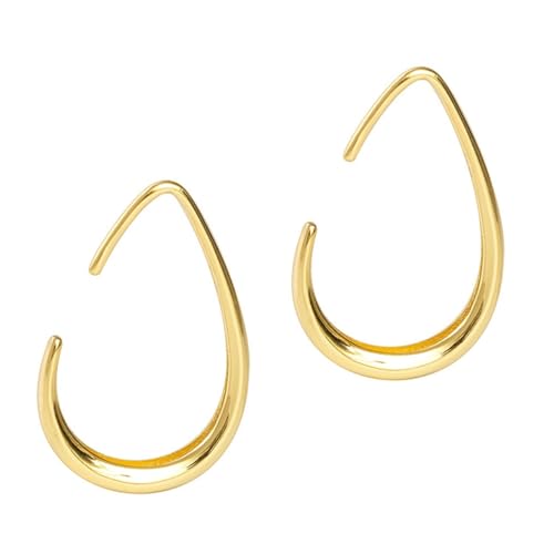 Gatuida Silber Ohrringe für Damen Eierförmige Ohrhänger im Minimalistischen Design Stilvolles Ohrschmuck für Frauen und Mädchen für Partys und Alltag Hypoallergen und Vielseitig von Gatuida