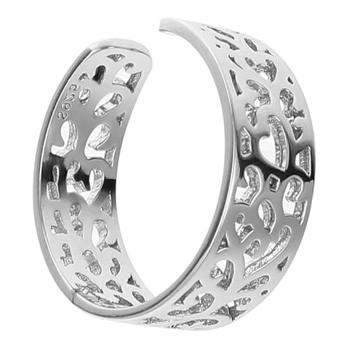 Gatuida Silber Zehenring Damen Herren Verstellbar Ethno Stil Hohler Offener Mode Schmuck Fußring von Gatuida