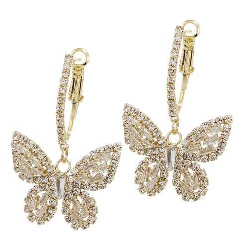 Gatuida Silberne Damen Creolen Ohrringe mit Schmetterling und Zirkonia Leichte Ohrschmuck Hypoallergen Eleganter Schmuck für Alltag Hochzeit und Party Gatuida Silberne Damen Creolen Ohrringe mit Schmetterling und Zirkonia Leichte Ohrschmuck Hypoallergen Eleganter Schmuck für Alltag Hochzeit und Party von Gatuida